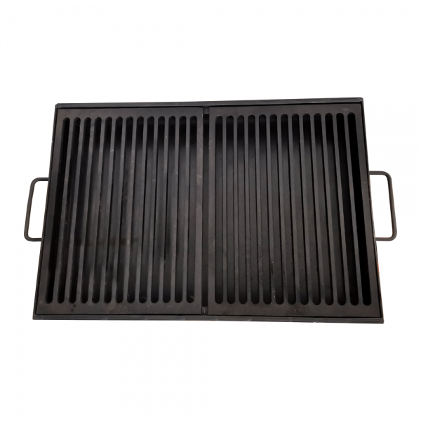 Gratar din tabla groasa cu grilaj din fonta BIM 600x400x3mm - Gratare din fier