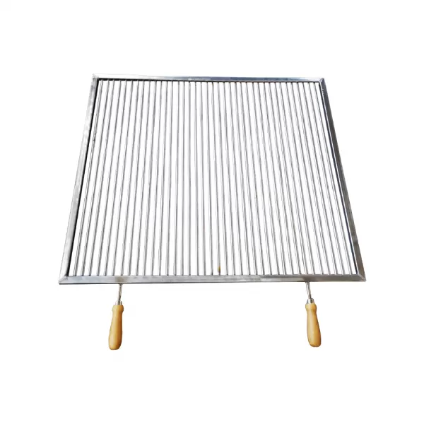 Gratar inox pentru gratar de gradina din caramida 65x57 cm - Confectii Metalice