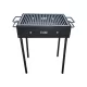 Gratar de gradina din fier pe carbuni pentru picnic 40x30 cm negru - Confectii Metalice
