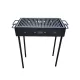 Gratar de gradina din fier cu carbuni 50x30 cm negru pentru picnic - Confectii Metalice