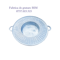 Disc gratar din aluminiu alimentar 50 cm + manere
