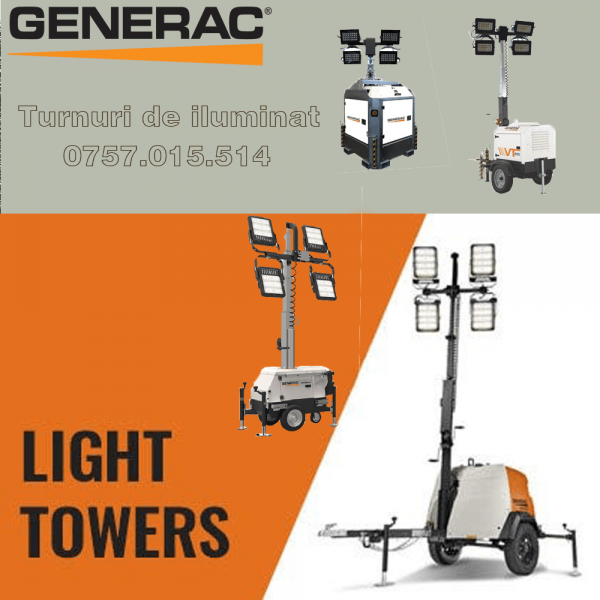 Turn de iluminat cu generator Cube LS04Y20-0300GB - Turnuri de iluminat Light Towers