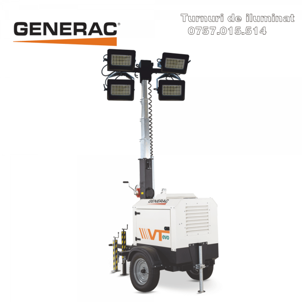 Turn de iluminat LT VTevo Y 2TNV 4x320W Led GENERAC PRAMAC - Turnuri de iluminat Light Towers