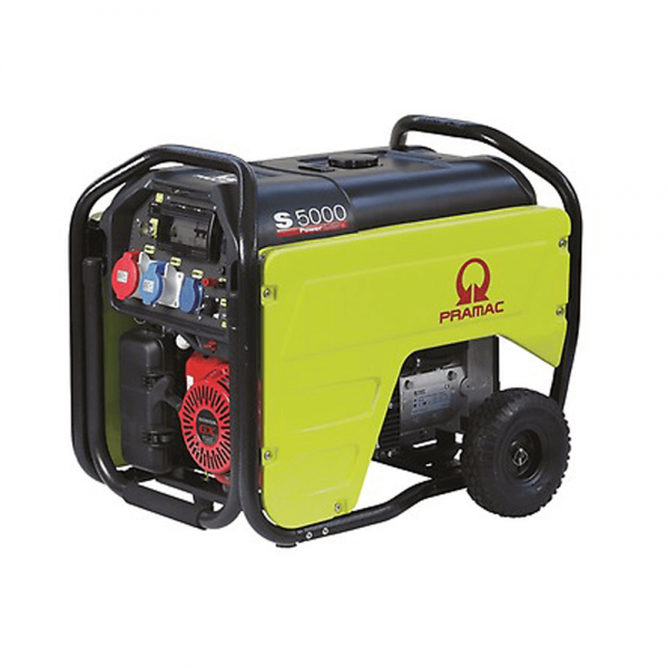 Generator de curent pe benzina trifazat S5000 motor Honda + CONN generator 5 Kw - Generatoare Pramac