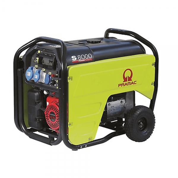 Generator de curent pe benzina monofazat S8000 motor Honda + CONN generator 6.4 Kw - Generatoare Pramac